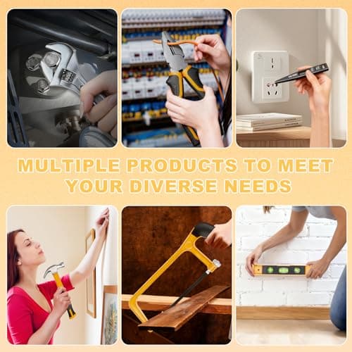 Tool Set- 412 Piece Home Repair/Auto Tool Kit, Storage Organizer with Drawers, Toolbox Storage Case for Women & Men, Perfect for Homeowner, Diyer, Handyman, DIY- Yellow - Thumbnail 4