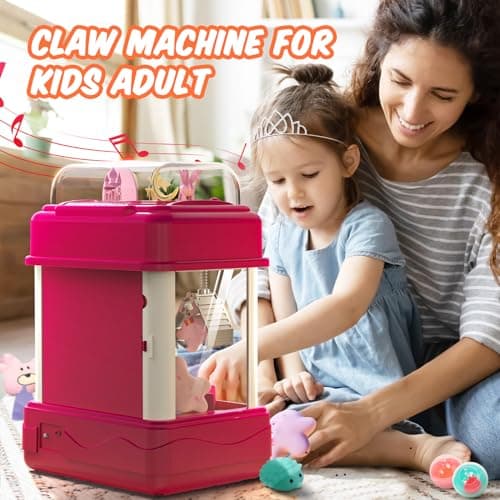 Skirfy 15” Claws Machines for Kids Adults with Sound Light, Vending Machine Candy Grabber Prize Dispenser Toys, Unicorns Claws Machines Electric Control,Birthday Girl Toys Gift - Thumbnail 4