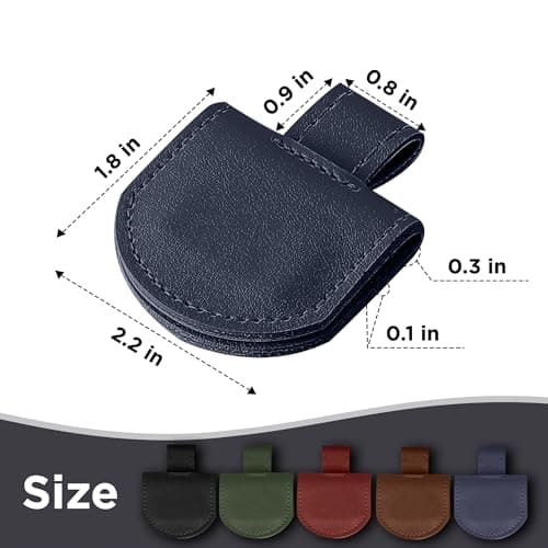SESENSE Magnetic Pen Holder for Notebook - 3 Pcs Leather Magnetic Bookmarks Holder for Reading Women, Book Lover Gifts for Bookish, Wide Size - Thumbnail 5