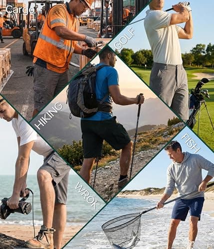 NATUVENIX Hiking Shorts Men Quick Dry Mens Cargo Fishing Shorts for Men Lightweight Golf Shorts Stretch Summer Work Darkblue - Thumbnail 5
