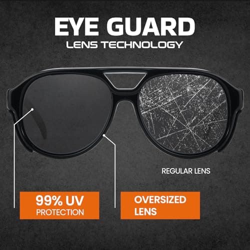 SODQW Z87 Polarized Aviator Safety Sunglasses for Men UV400 Protection for Working Driving Sports Glasses - Thumbnail 6