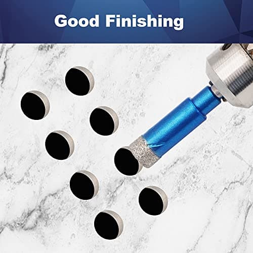 Diamond Tile Drill Bits 6mm - Diamond Point Cut - Hole Saw for Ceramic, Granite, Porcelain, Tile, Stoneware, Masonry, Marble, Masonry, Masonry, 5 Pieces - Thumbnail 5