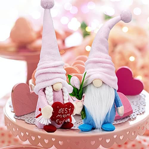 Lovinland Mothers Day Decorations - Gnomes Decor for Mother's - Best Ever Christmas Birthday Gifts for Mom Who Have Everything from Daughter, Son - Valentines Anniversary Day Gifts for Mama & Father - Thumbnail 5