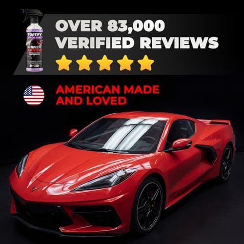 Car Wax Spray and Ceramic Coating for Cars - 3 in 1 Waterless Car Wash and Detailing - Quick Effect Coating Agent for Car - High Gloss Car Coating Spray, Shiny Car Stuff by Shine Armor - 8FlOz - Thumbnail 2