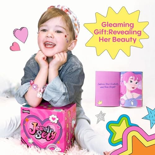 Tomons Bracelet Making Kit for Girls Ages 6-12 Year Old, Jewelry Making Kit- Birthday for 6 7 8 10 11 12 Year Old Girl - Thumbnail 4