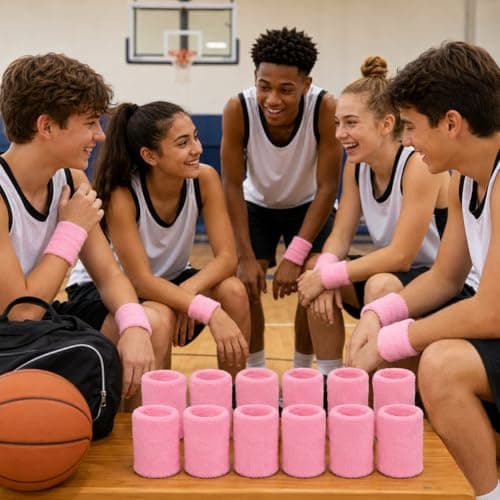 Zaptex Football Soccer Elastic Captain Armband Basketball Adjustable Player Bands (Pink) - Thumbnail 3