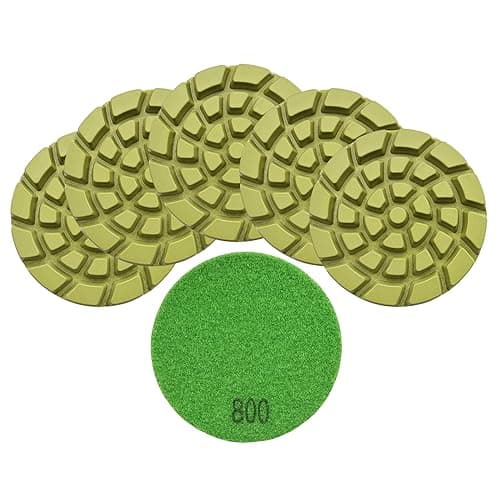 Diamond Concrete Polishing Pads - BRSCHNITT 6pcs 4 inch Grit#800 Resin Bond Renew Pads Beton Floor Renew Reparing Disk