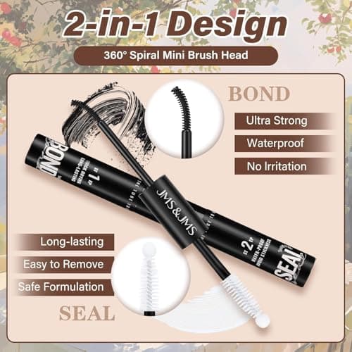 JMS&JMS Lash Clusters Kit Lash Extension Kit with Lash Bond and Seal Eyelash Applictor Lash Extension Kit for Beginner (MISS BELLA-8-18mix) - Thumbnail 5