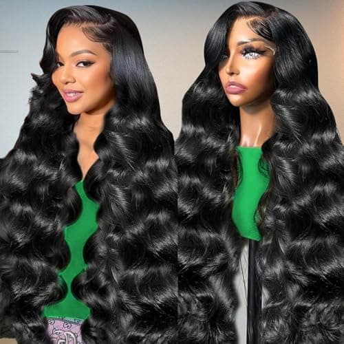 SUMT 26 Inch 13x6 Lace Front Wigs Human Hair 200% Density Hd Lace Front Wigs Human Hair Pre Plucked Glueless Wigs for Women Brazilian Virgin Body Wave Wig Natural Color - Image 1
