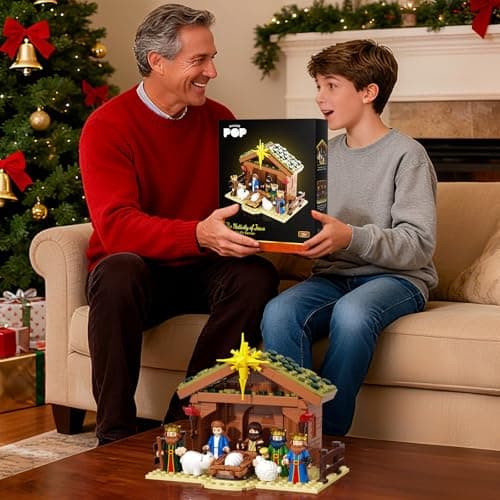 SHAREHB Jesus Building Block Set, Easter Nativity Building Kit, 252PCS Bible Story Jesus Figures Toys(Includes 6 Character Models), Gifts for Easter for Adults & Kids Boys Girls 6-12+ - Thumbnail 6