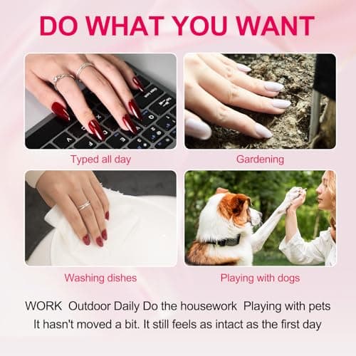 Cat Eye Press on Nails Medium, Fashion Purple Glitter Press on Nails, Soft Gel Fake Nails, Reusable & Natural Acrylic False Nails, Stick on Nails for Women Gift, Glue on Nails Kit 30 Pcs - Thumbnail 6