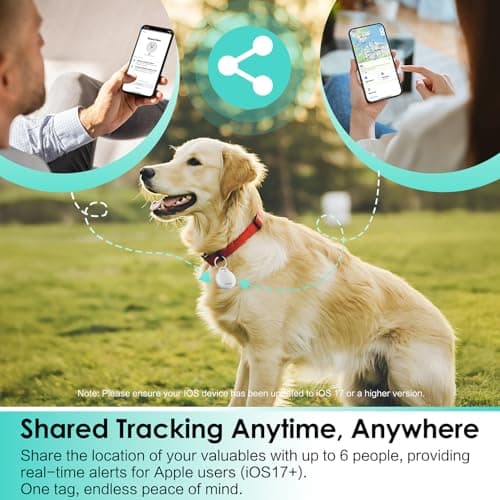 Air Tracker Tags-4 Pack (iOS Only), Bluetooth Tracker for Apple Find My App - Thumbnail 6