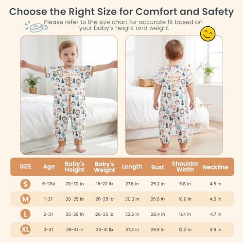 i-baby Outlast® Toddler Sleep Sack with Legs, 0.5 TOG Lightweight Muslin Baby Wearable Blanket, Walker Sleeping Sack with Outlast Temperature Regulation, Sleeping Bag with 2-Way Zipper 1-2T - Thumbnail 6