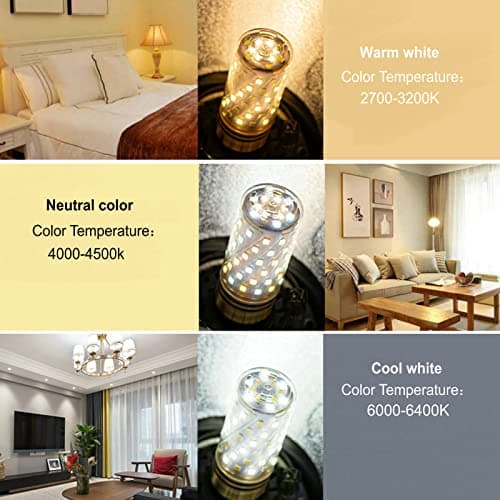 Erkangsm Smart Led Corn Light-Bulb with Remote-Control E14 9W Light Bulbs Adjustable Color Temperature (Warm/Cool) and Brightness, 2 Pack (2 Bulbs + 1 Remote) - Thumbnail 6