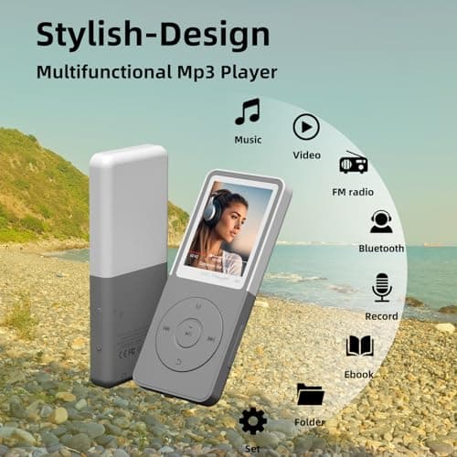CONODO MP3 Player with Bluetooth 5.3, 1.8" Screen, Color-Block Music Player - Thumbnail 2