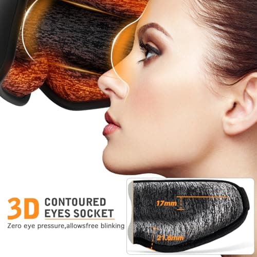 Cordless Heated Eye Mask - Removable Scent Pads, 1200mAh Rechargeable Heated Eye Masks for Dry Eyes,Cordless Eye Heating Pad for Stye Eye Treatment, Warm Compress for Eyes, Gifts for Men Women - Thumbnail 4
