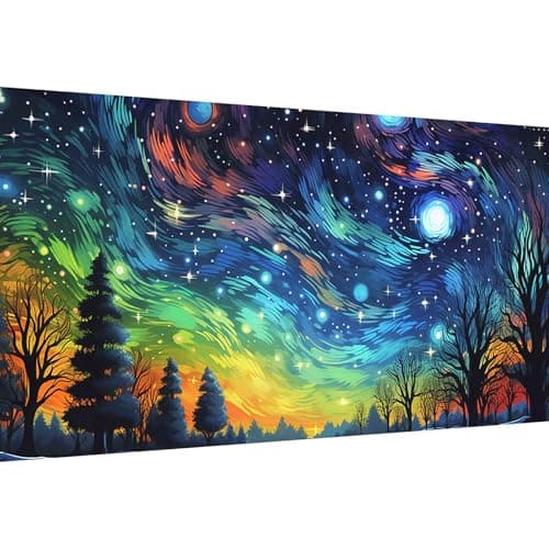Lophomie Large Diamond Art Kits for Adults, 5D DIY Van Gogh Starry Night Diamond Painting Kits for Adults Beginners, Diamond Dots Kits Gem Arts Crafts for Home Wall Decor 28x16 Inch - Image 1