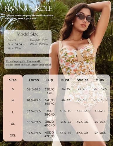 Hanna Nikole Modest Slimming Shapewear Bathing Suit for Women High Cut Full Coverage Beachwear Rose Leopard Swimming Suits X-Large - Thumbnail 6