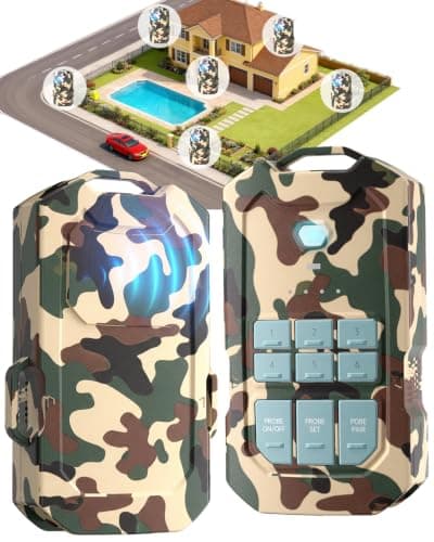 Camping Radar Security Alarm,Wireless Perimeter Alarm,Rechargeable Motion Sensor Trip Alarm,1/2 Mile Range,Waterproof System for Outdoor Security&Survival Gear-Updated Version(Desert Camo) - Image 1