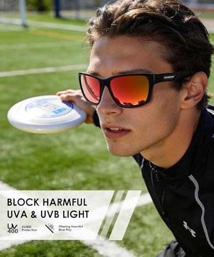 KALIYADI Polarized Sunglasses Men Sports-Sunglasses: Classic Sun Glasses for Driving, Fishing for Women with UV400 Protection - Thumbnail 2