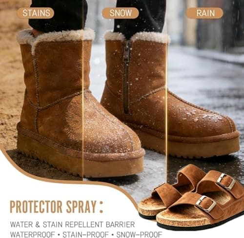 UGOOOSI Suede Care Kit, Deep Cleaning Shoe Cleaner with Water and Stain Repellent Spray | Professional Grade Suede Brush & Eraser Set for Restoring Nubuck, Sheepskin Shoes and Boots - Thumbnail 5