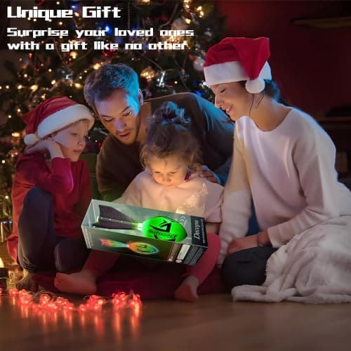 KASTUMBGA Rechargeable Glow in The Dark Light Up Football-7RGB Color Changing LED, Impact-Responsive, Durable Foam (No Pump), Perfect for Beach/Park/Backyard, Birthday Gift for Boys 6-15 Years Old - Thumbnail 6