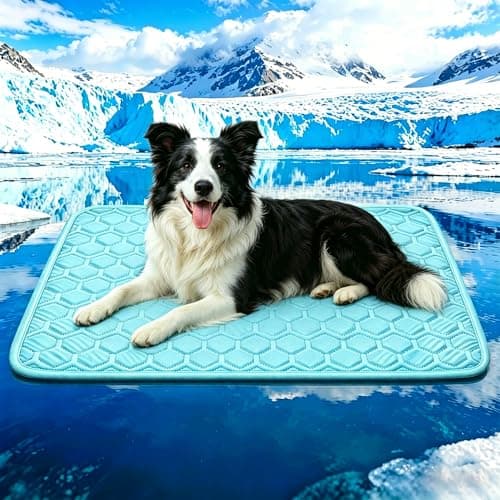 Dog Cooling Mat Thick & Durable Cooling Mat for Extra Large Dogs, Q-Max>0.5 Long-Lasting Cool with Arc-Chills Tech Washable & Non-Toxic & Non-Slip for Indoor & Outdoor, Small Medium Large Pets - Image 1