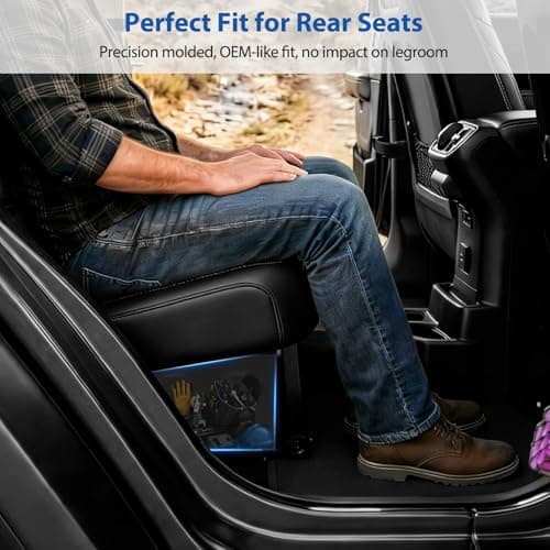 DIAMOOKY Rear Under Seat Storage for Jeep Wrangler JL JLU 2018 2019 2020 2021 2022 2023 2024 2025 2026 4-Door Accessories, Under Back Seat Organizer Tool Box (Not for 2-Door, 4xe & Gladiator JT) - Thumbnail 3