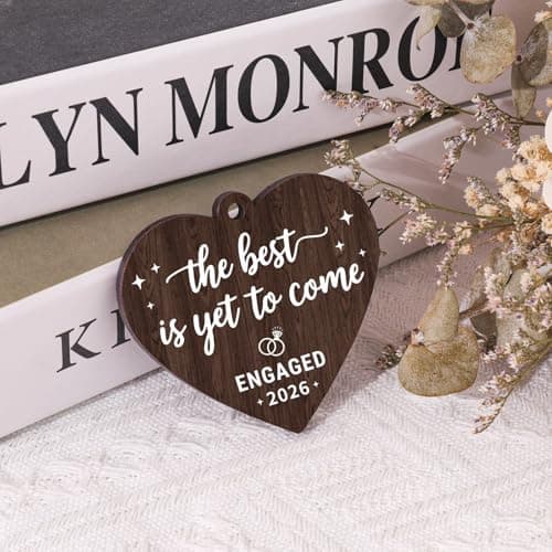 Boiveco Engagement Gifts for Couples Newly Engaged Gift for Him Her, Just Married Couple Engagement Bride to be Fiance Gift for Women Picture Frame 4x6 - Thumbnail 2