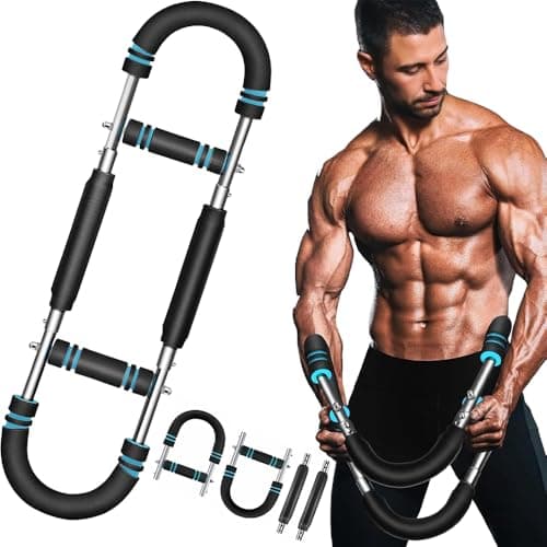 Adjustable U-Shaped Arm Strength Trainer – Portable 2-Level Resistance Band for Forearm, Biceps & Triceps – Ergonomic Grip, Home Gym Equipment (Black)