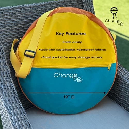 Change Up Kids Pop-Up Changing Tent 55inch – Adventure Portable Privacy Pod for Kids | Lightweight, Easy-Fold Changing Room for Beach, Dance, Travel and Outdoor - Thumbnail 3