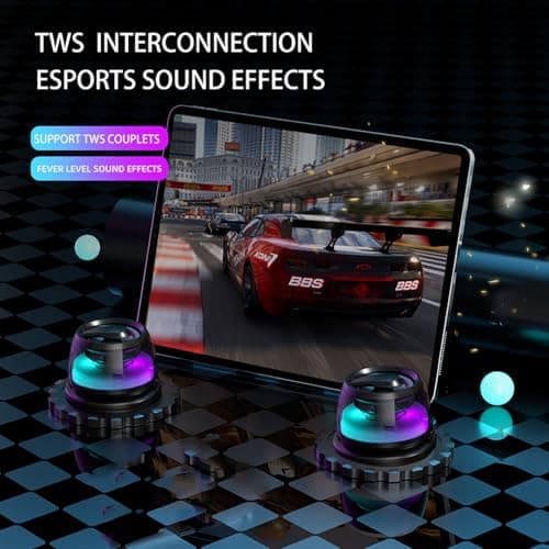 EGBULL Magnetic Bluetooth Speaker, Portable Phone Stand Speaker with RGB - Thumbnail 5