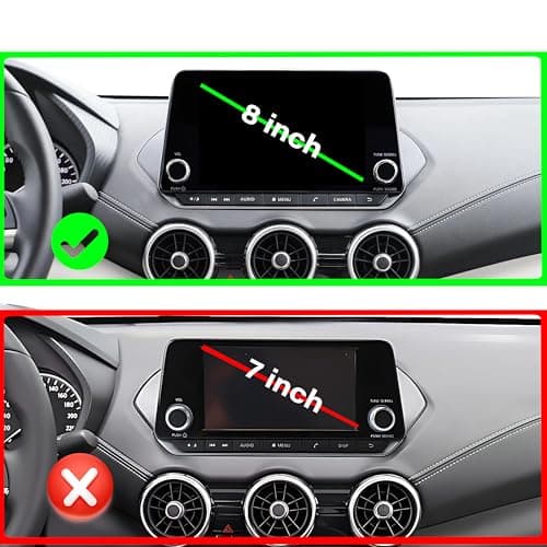 AbeeyGeomarn Car Phone Holder for 2021-2025 Nissan Rogue/2019-2025 Altima/2020-2025 Sentra Accessories 15W Fast Wireless Charger Only 8-inch Screen Fixed Clip Cell Phone Mount Hands-Free - Thumbnail 3