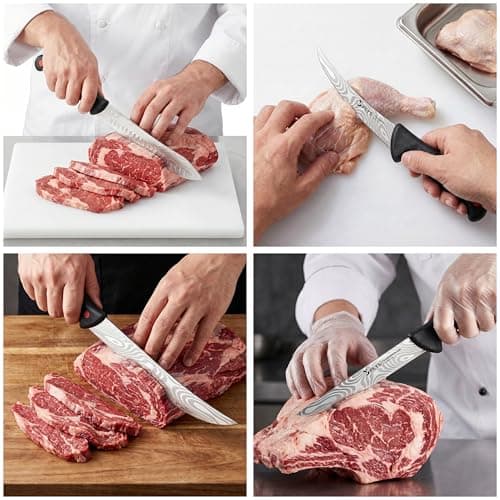 Plys 7-Piece Butcher Knife Set for Meat Processing, BBQ Boning Chicken Tool - Thumbnail 2