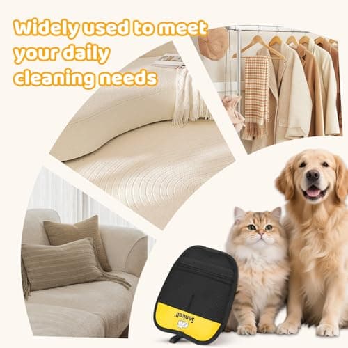 Sankell Pet Hair Removal Glove for Dogs & Cats, Newly Upgraded Reusable Electrostatic Pet Hair Remover Glove, Pet Hair Remover Mitt Tool for Couch, Furniture, Bed, Clothing, Carpet, Car Seat - Thumbnail 6