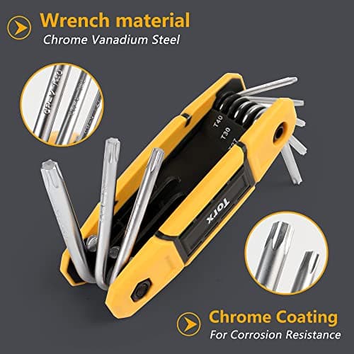MULWARK 25 pcs Folding Allen Wrench Set | Metric & Standard SAE - Key Tool 3 Pack Portable Hex for Basic Home Repair and General Applications - Thumbnail 4