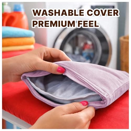 Microwavable Heating Pad for Period Cramps, Heating pad–Machine Washable Cover-Heating Pad, Portable Menstrual Microwave Heating Pad- Unscented (Pink Pillow) - Thumbnail 5
