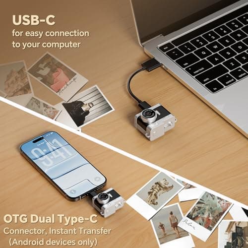 Trunsif Mini Keychain Camera–2MP HD Mini Digital Camera with 16GB Card&Cool Keychains,Take Photos&Video Anywhere,Suitable for Children/Adults,Collectible Gift for Travel,Gathering&Holiday Gift - Thumbnail 4