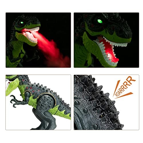 AHCo. Trex Dinosaur Toys for Kids 3-5, Small Electric Walking Tyrannosaurus Rex Dino for Toddler Boys, Best Gifts for Age 3 4 5 6 7 Year Old, Light, Sound & Spray - Thumbnail 4