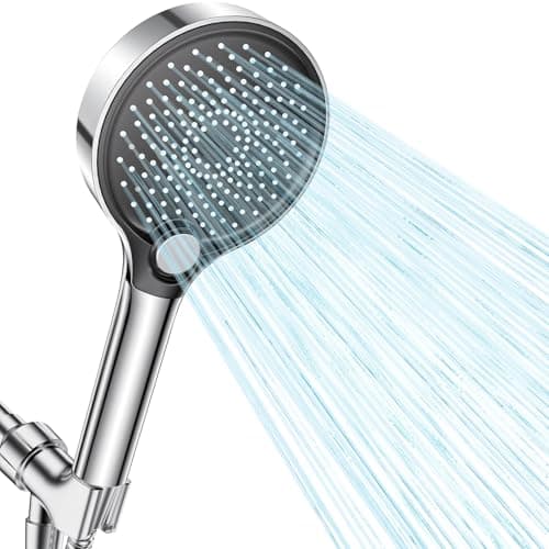 Filtered Shower Head with Handheld, High Pressure Shower Head with Filters, 3 Modes Water Softener Shower Head with Detachable Filters, Reduce Dryness on Skin and Hair, Premium Chrome - Image 1