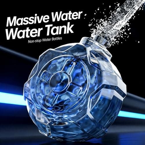 QAONIE Electric Water Blaster, 3Pcs Tactical Combo Set, Transparent Design, Water Blaster Pistol Toy for Summer Swimming Pool Beach Outdoor Activity. (3Pcs-Mixed Color) - Thumbnail 3