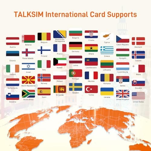 International Data SIM Card 15GB 30 Days, 4G LTE Travel SIM Card Support 45 Countries USA/UK/Europe/Asia/Africa, Prepaid Data Only Travel SIM for Unlocked Phones, Tablets, WiFi Hotspots, No Contract - Thumbnail 4