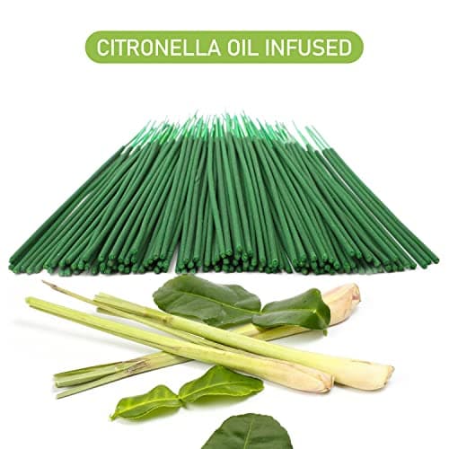 SCENTORINI Citronella Incense Sticks, 120 PCS Lemongrass Incense Sticks for Home, Outdoor, Garden, Patio Camping, Pool Side, Porches, Courtyards, Farms - Thumbnail 3