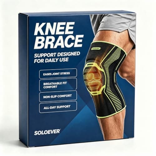 Knee Brace for Men ＆ Women [Upgraded Side Stabilizers Support] Compression Knee Support with Patella Gel - Medical Knee Sleeve for Pain Relief, ACL, PCL, Meniscus, Injury Recovery, Arthritis, Sports - Image 1