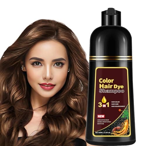Instant Coffee Hair Dye Shampoo 3 in 1 for Women & Men, Long Lasting Light Brown Color, Easy At-Home Application, Safe & Gentle Herbal Formula, 100% Gray Coverage, No Harsh Chemicals, Natural - 500ML - Image 1