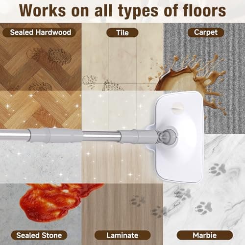 Steam Mop, 13-in-1 Powerful Handheld Steam Cleaner with 13 Accessories, 500ML Removable Tank, 23FT Power Cable, Detachable Steam Mops for Floor Cleaning, Tiles, Windows, Tile Grout, Carpets, Furniture - Thumbnail 3