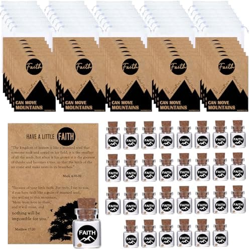 Bulk 30 Have a Little Faith Card Christian Gifts for Women, School Church Wedding Baptism Unique Christian Religious Inspirational Gifts for Women Men(Circle-30) - Image 1