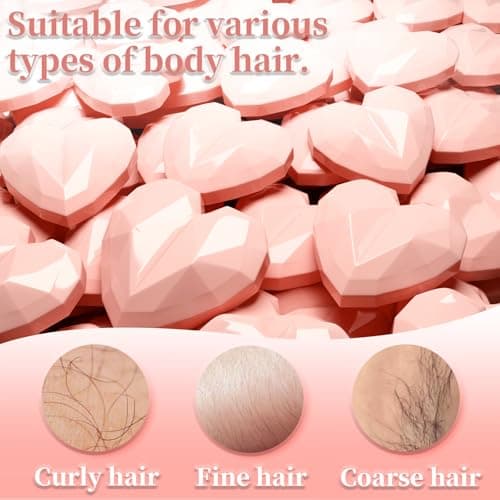 Chulan Wax Beads for Hair Removal-Sensitive Skin Formula-14.1oz Hypoallergenic Hard Waxing Bead for Face Body, Large Heart Professional Wax Beans for Coarse Hair, Brazilian, Bikini, Facial, Leg, Pink - Thumbnail 6