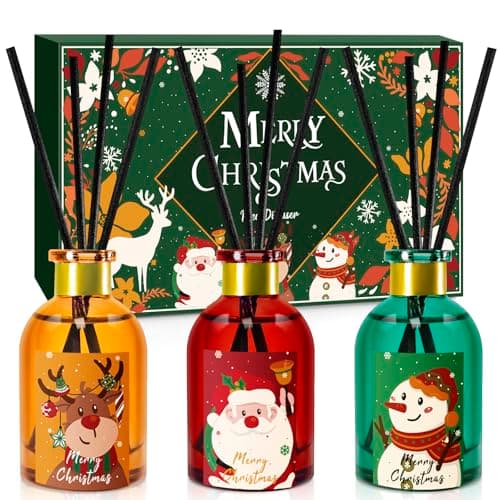 STRN Christmas Reed Diffuser, Fragrance Diffuser Festive Aromas for Home, Reed Diffuser Set with Reed Diffuser Sticks, Long-Lasting Holiday Scents 5.1fl oz (150ml) - 3 Pack - Image 1
