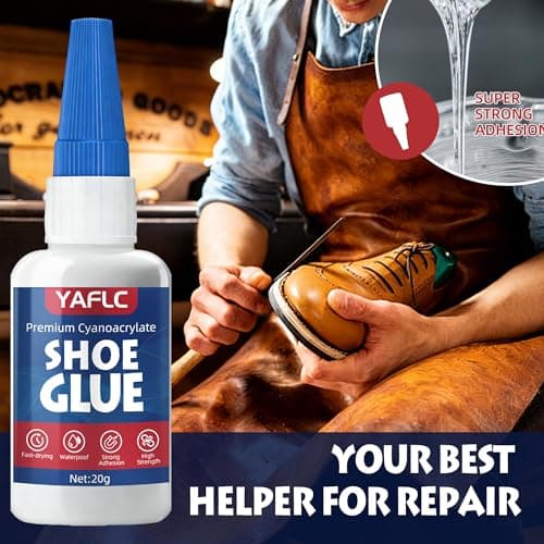 YAFLC Shoe Glue Sole Repair, Super Glue for Shoe Heavy Duty, Boot Repair, Sneakers, Athletic Shoes, Heels, Sandals 40g - Thumbnail 3